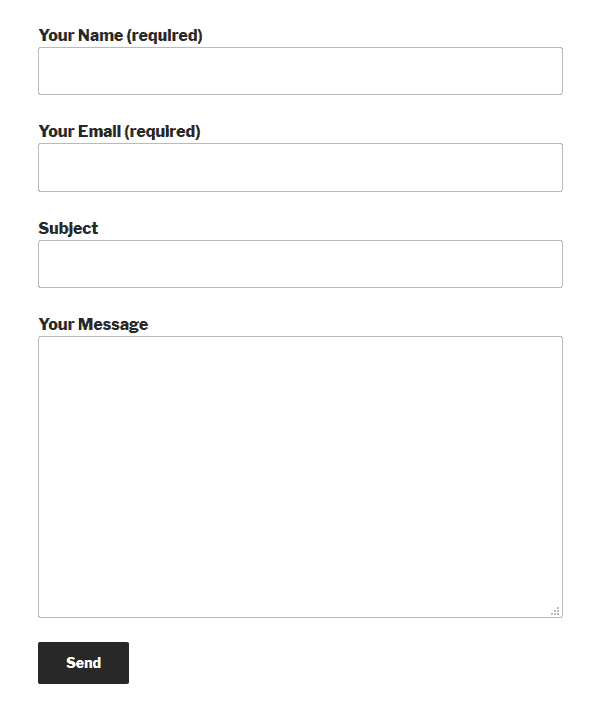 Contact Form Configuration