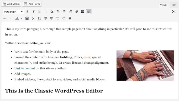 WordPress-WYSIWYG-Editor