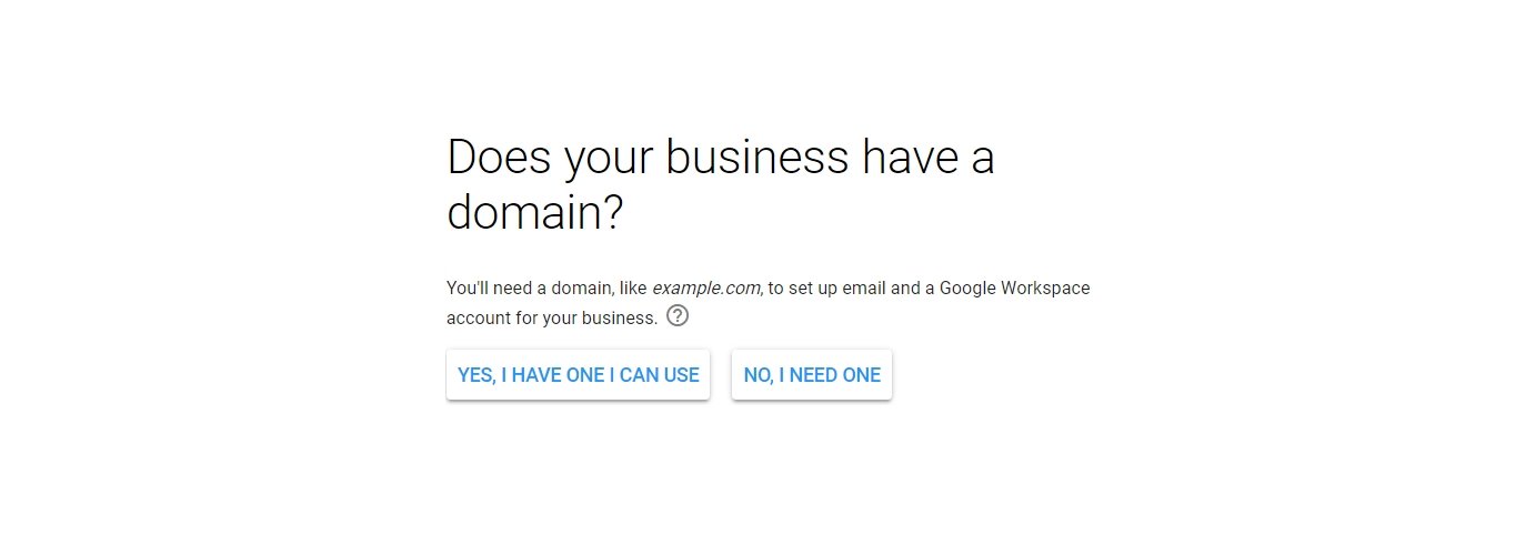 g suite do you have a domain