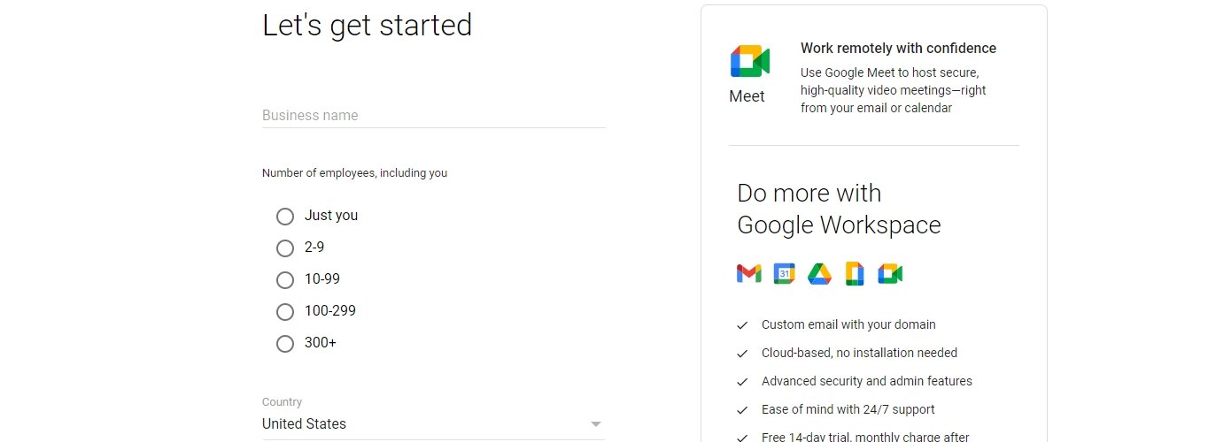 g suite signup