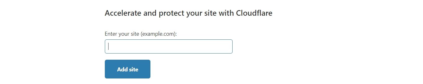 Adding site to Cloudflare