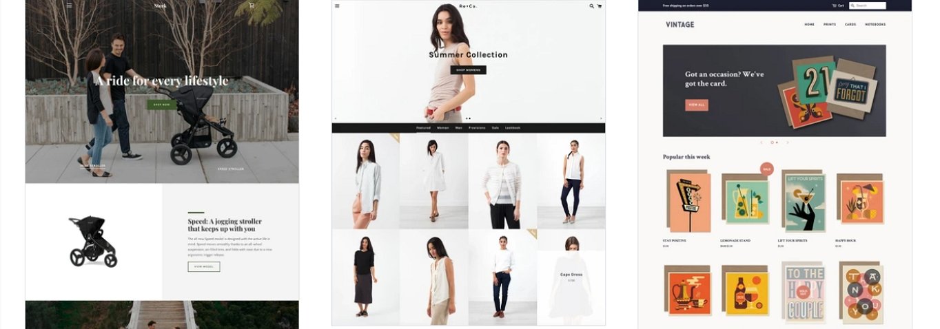 shopify store templates