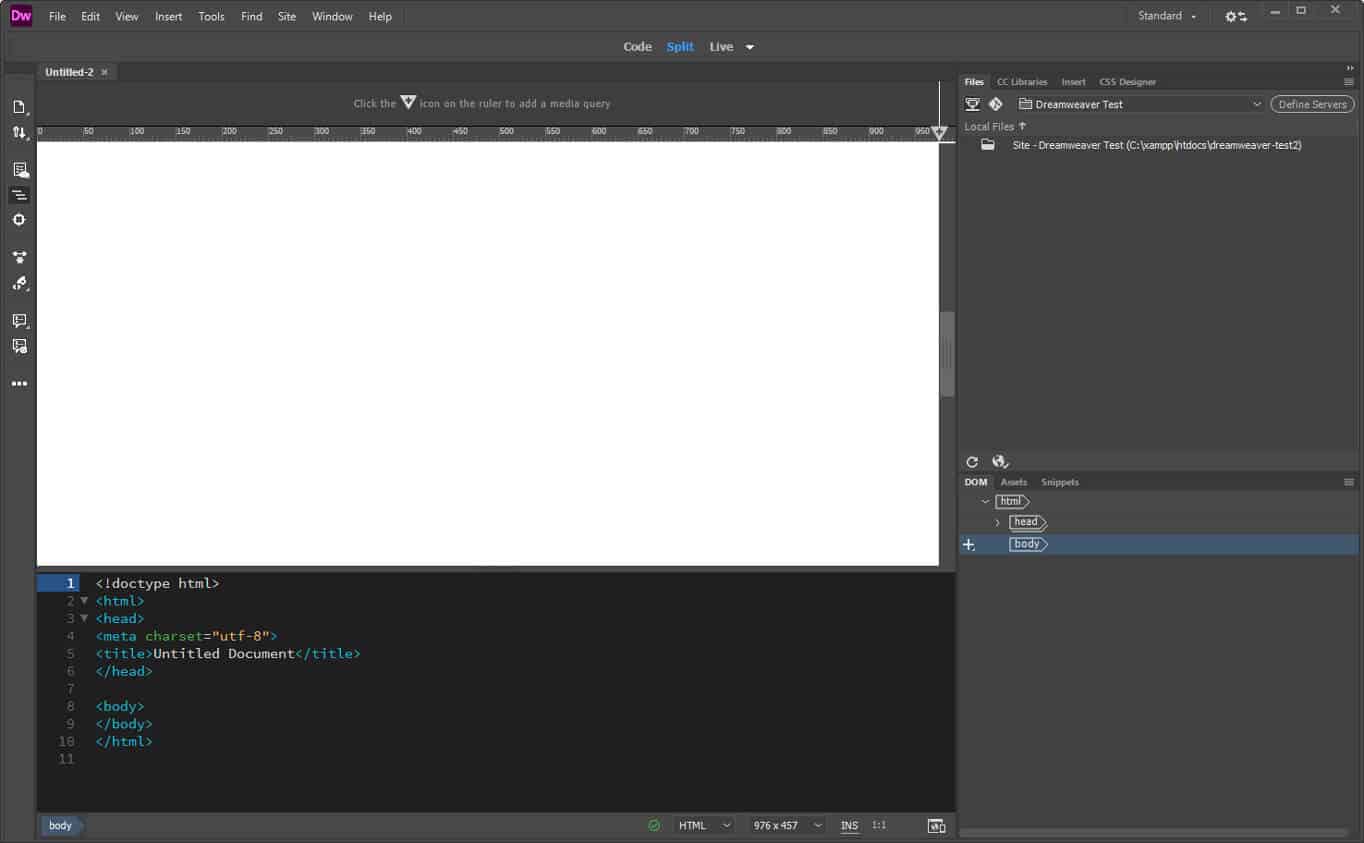 how to use dreamweaver user interface