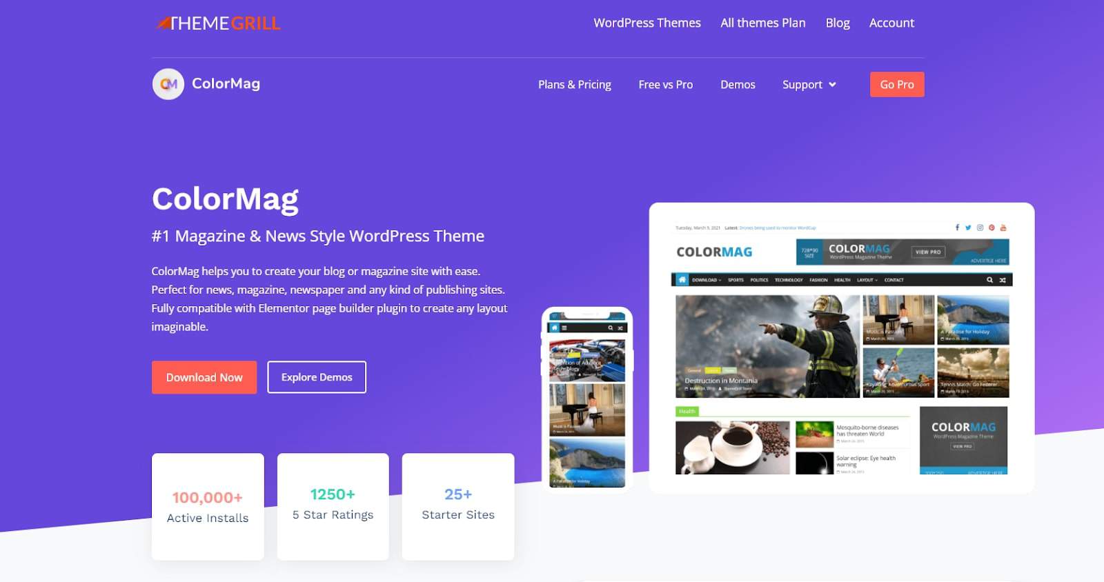 ColorMag is the best free WordPress theme for magazines, newspapers, and blogs