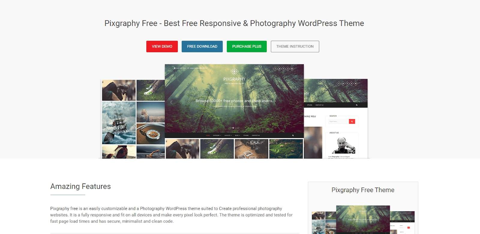 Pixgraphy is a great theme for photography freelancers