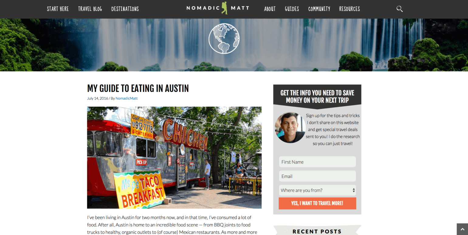Example WordPress Blog #1