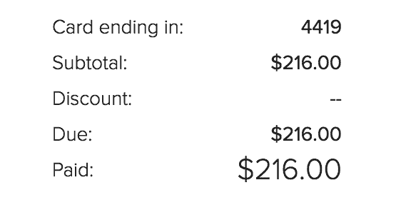 SquareSpace billing