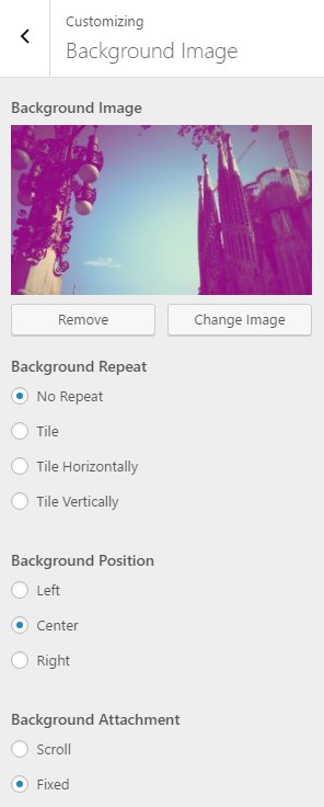 background image options