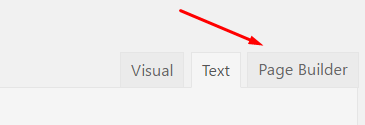 page builder tab