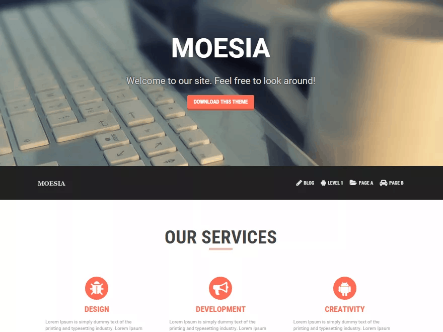 Moesia WordPress Theme