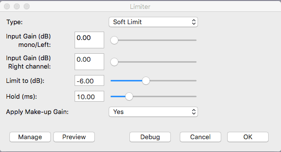 Effect -> Amplify