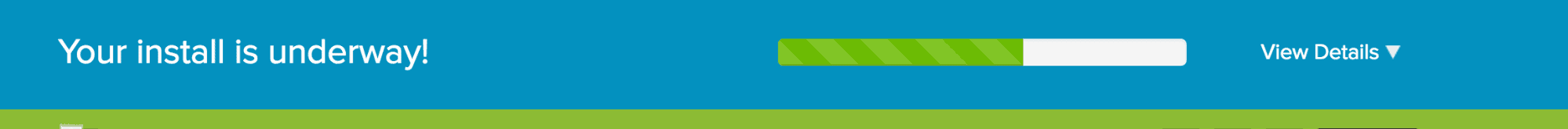 Bluehost WordPress Joomla installation notification bar