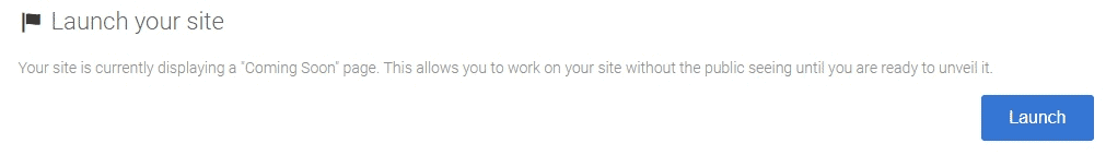 Launching your website