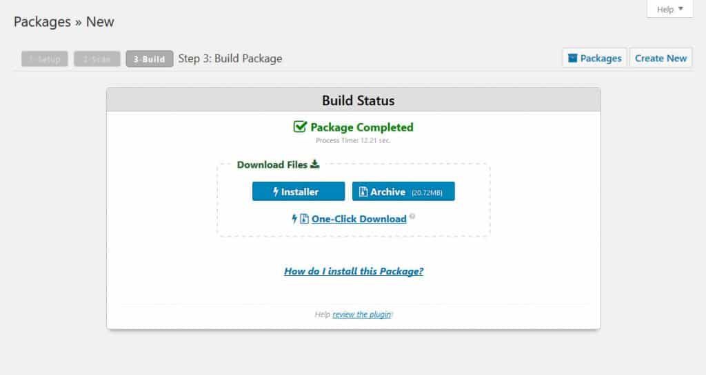  voltooide back-up in duplicator