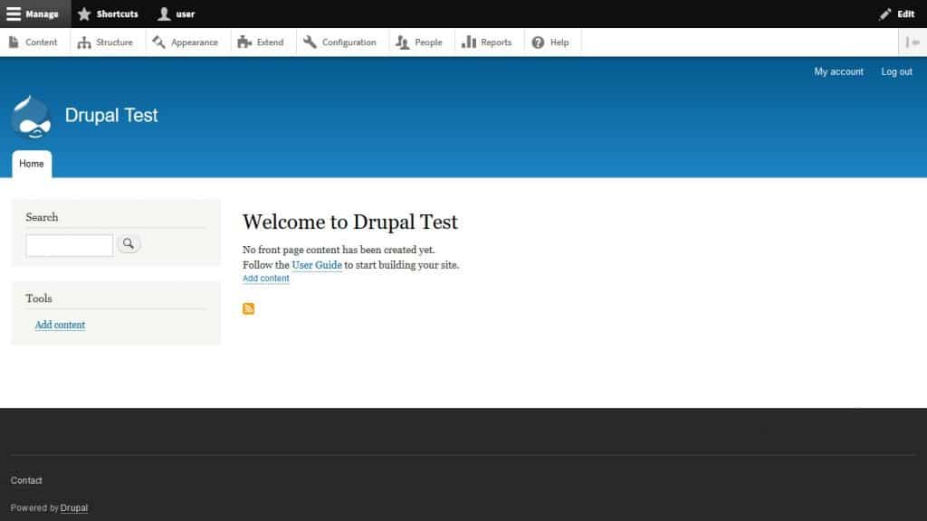 drupal dashboard