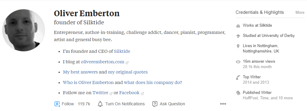 Oliver Emberton Quora