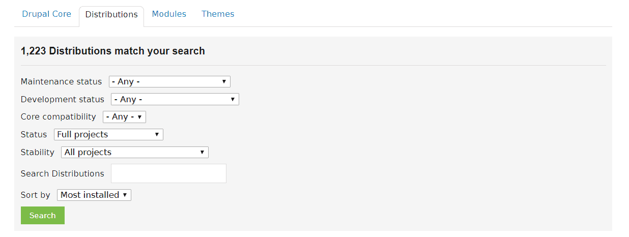 drupal distributions