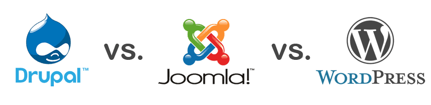 wordpress vs joomla vs drupal competition