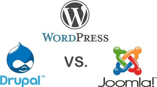 WordPress vs Joomla! vs Drupal