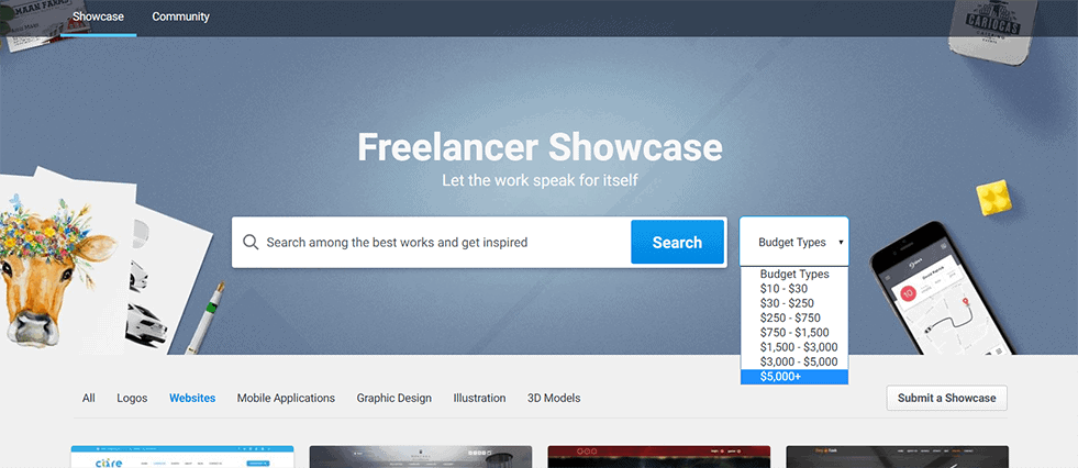 freelancer showcase