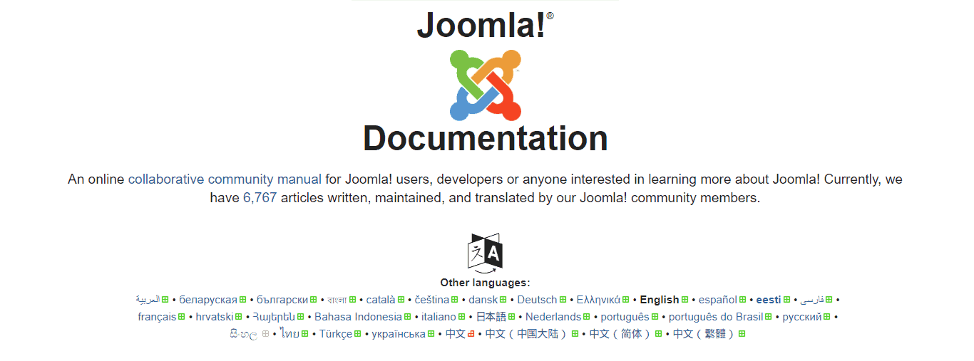 joomla documentation