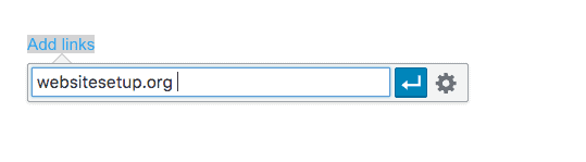WordPress Add Link Settings