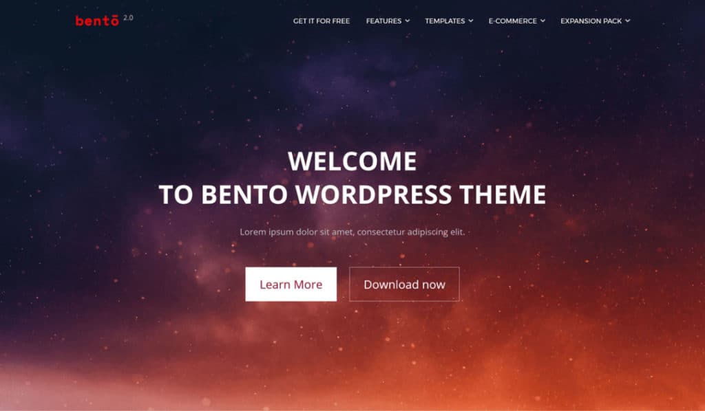 bento wordpress theme