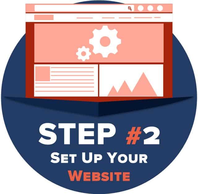 Step 2 - place up your website