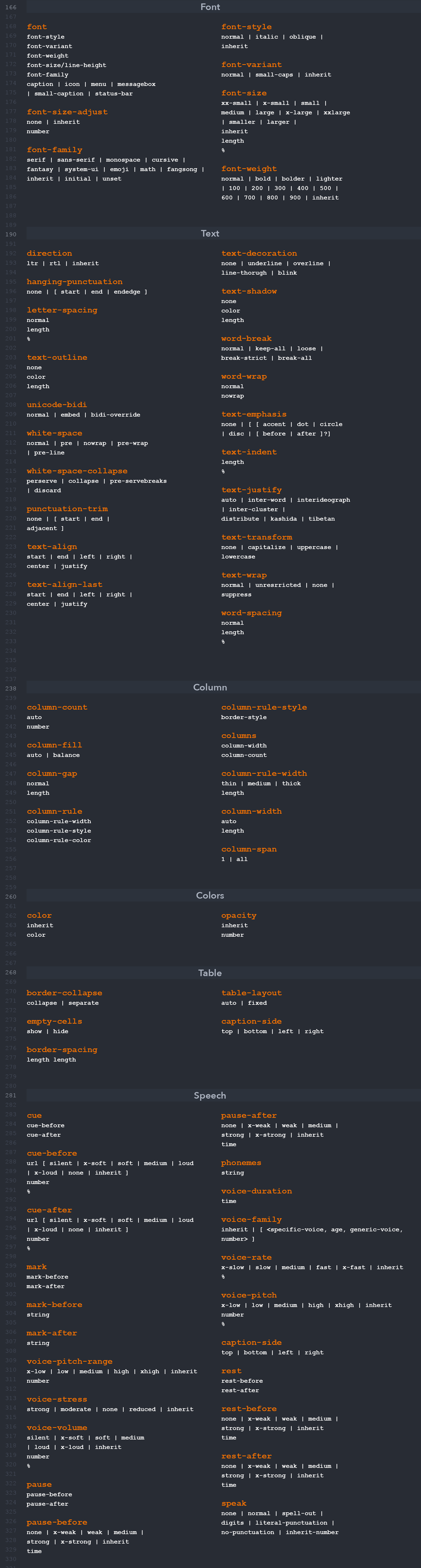 CSS Cheat Sheet P2