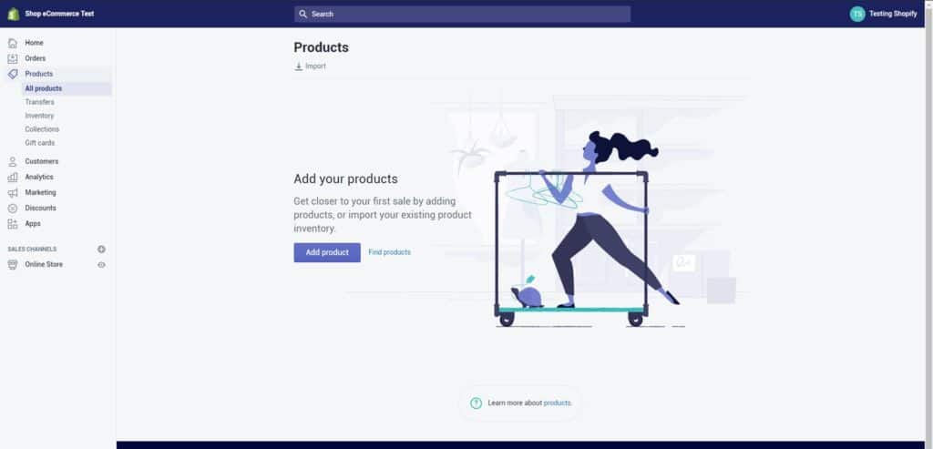 Your product screen