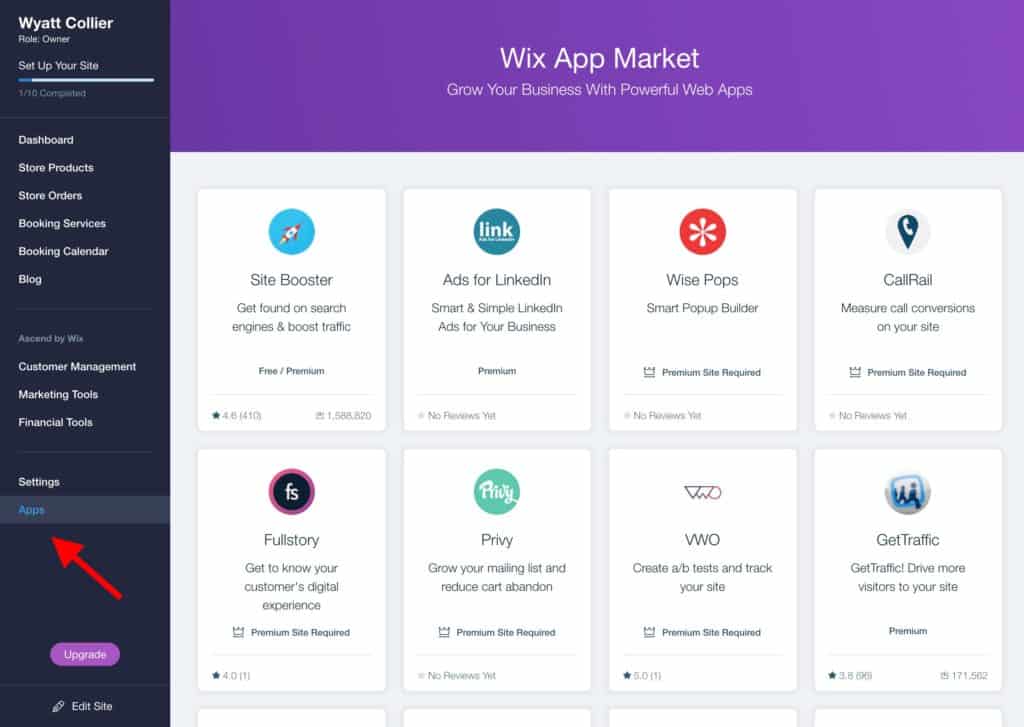 Smart Social Icons, Wix App Market