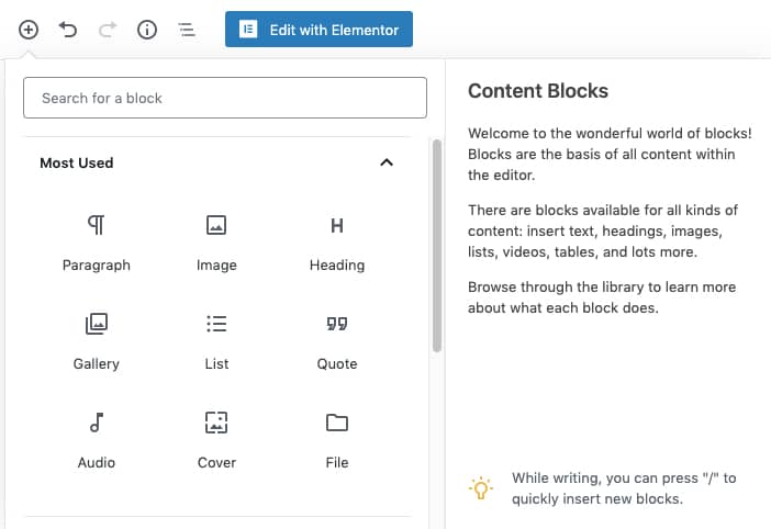 WordPress Editor Blocks