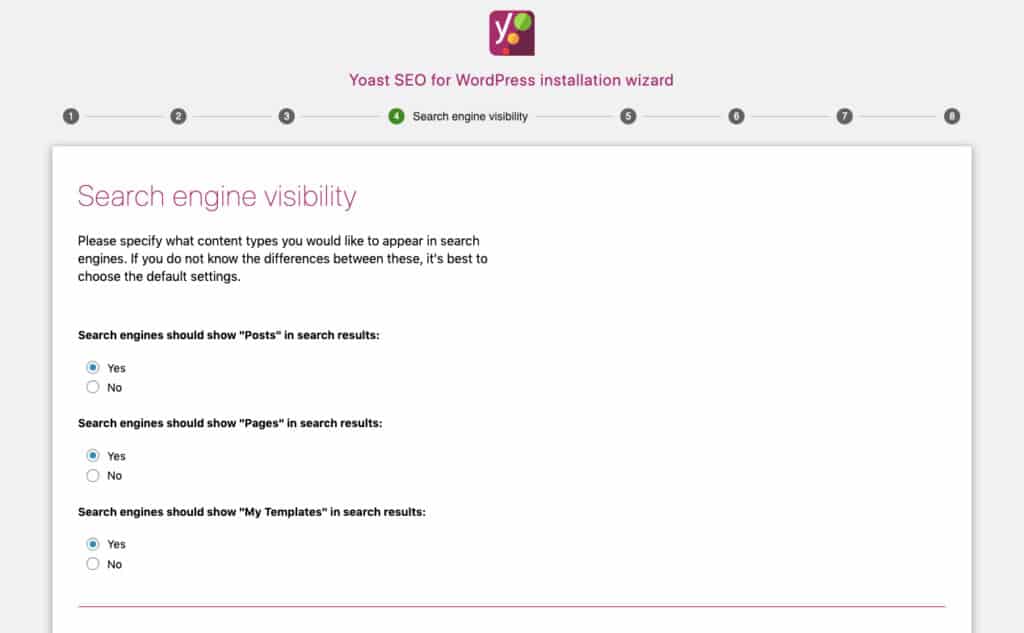 Yoast - Visibility