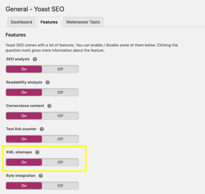 Yoast XML Sitemaps