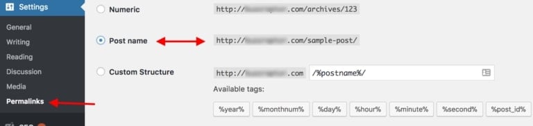 WordPress permalinks