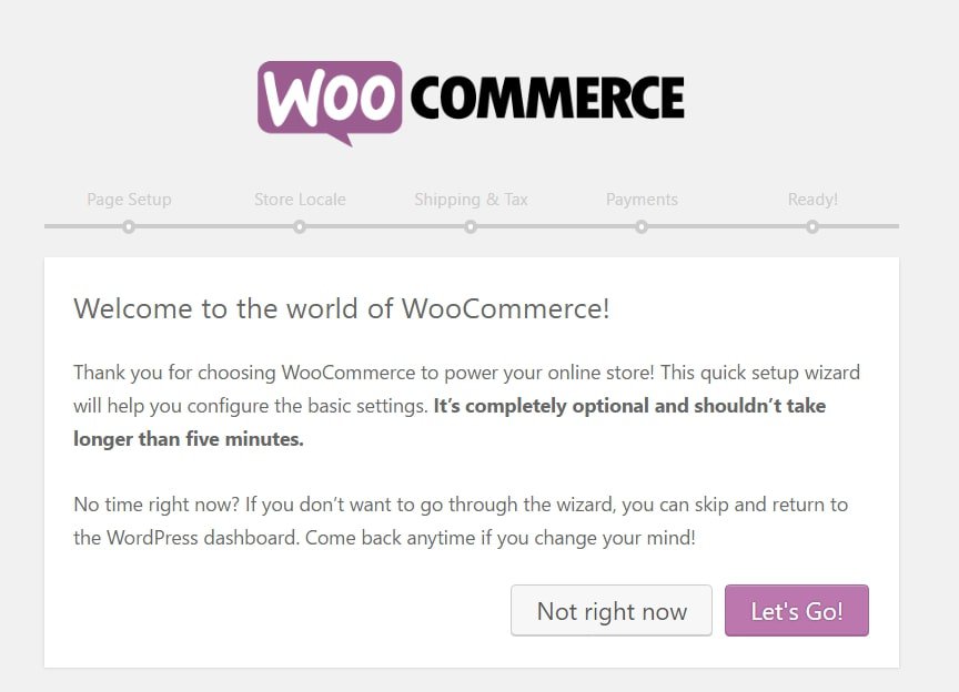 woocommerce wizard 1