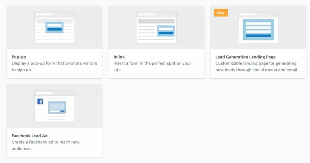 Constant Contact forms