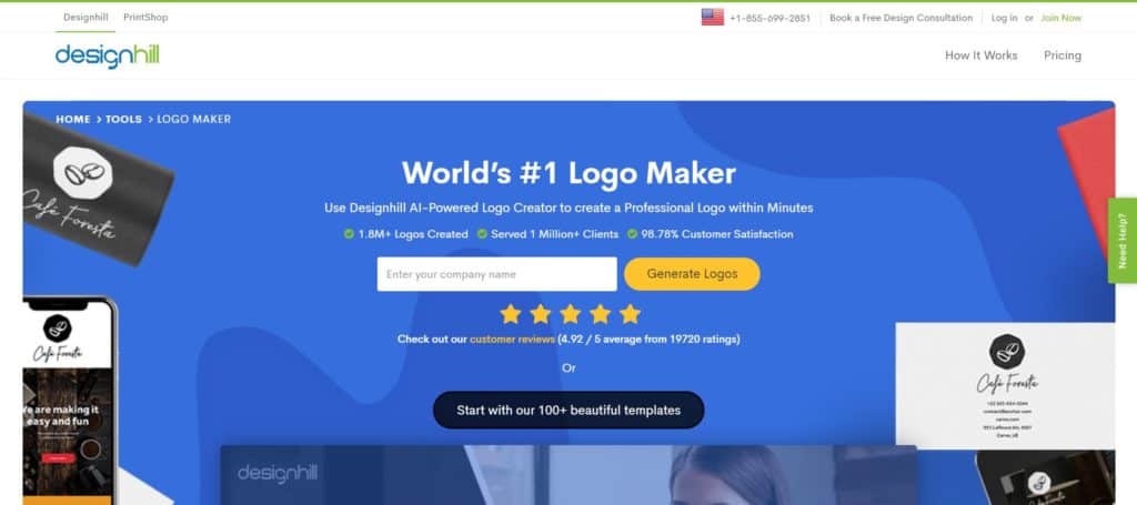 Design Hill logo maker