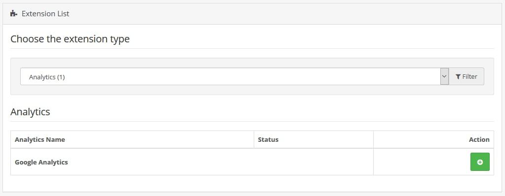 install google analytics extension