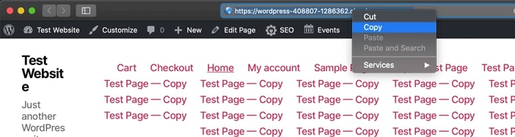 Example test site for benchmarking website speed