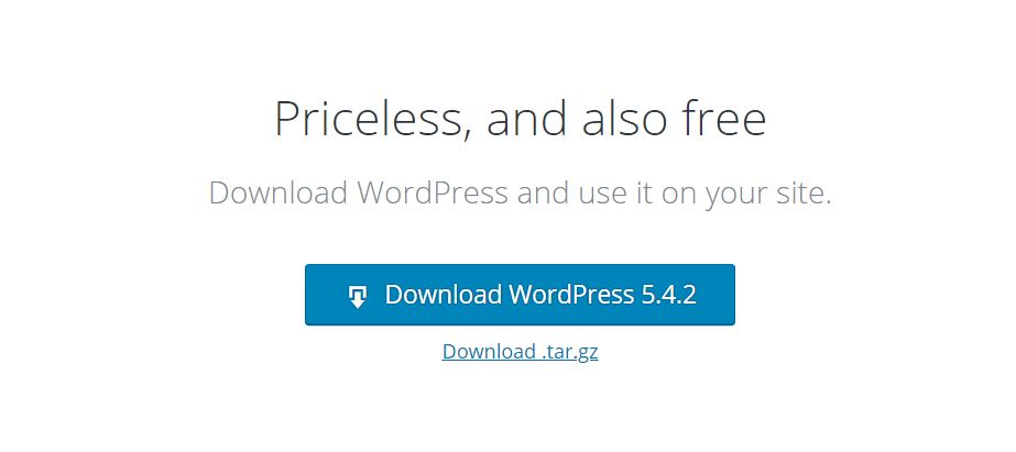 Descargar el software de WordPress