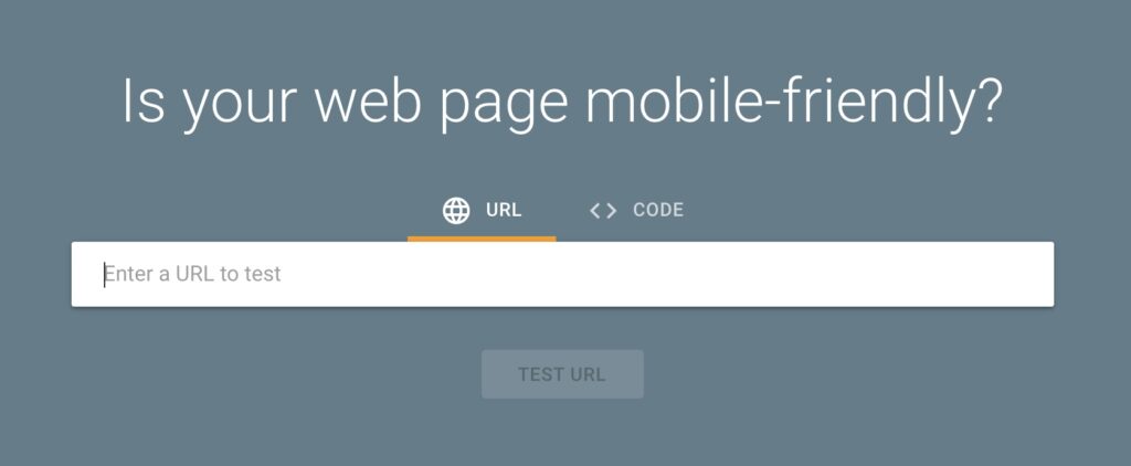 google's mobile friendly test