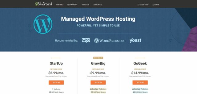 SiteGround WordPress hosting