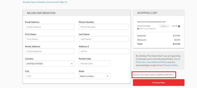 domain.com billing