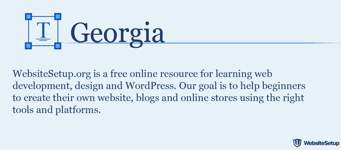 free font similar to georgia