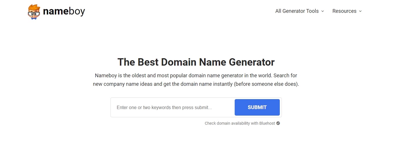 NameBoy domain name generator