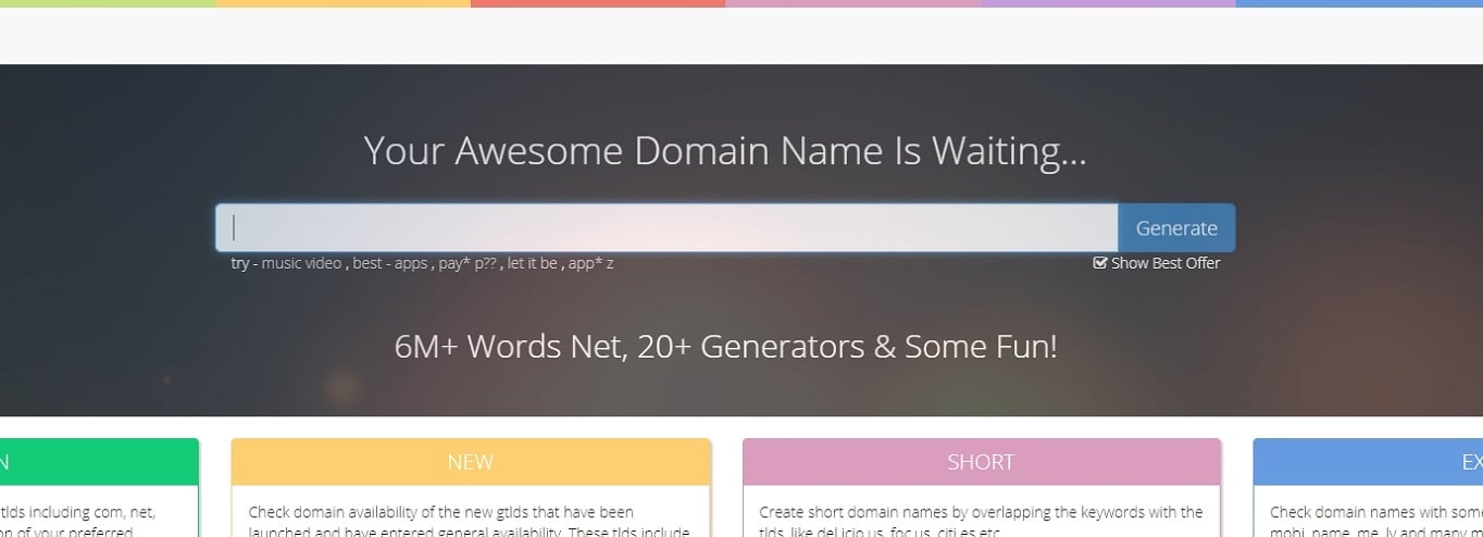 NameMesh generator nazw domen