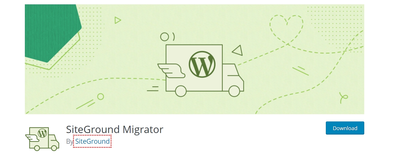 SiteGround WordPress migration plugin