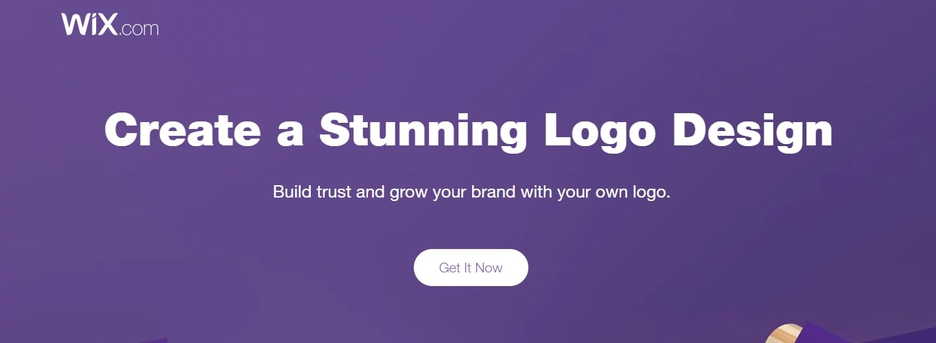 Wix logo maker homepage