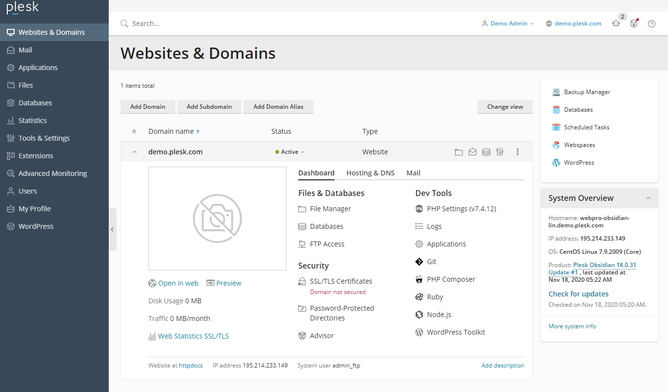 cpanel vs plesk